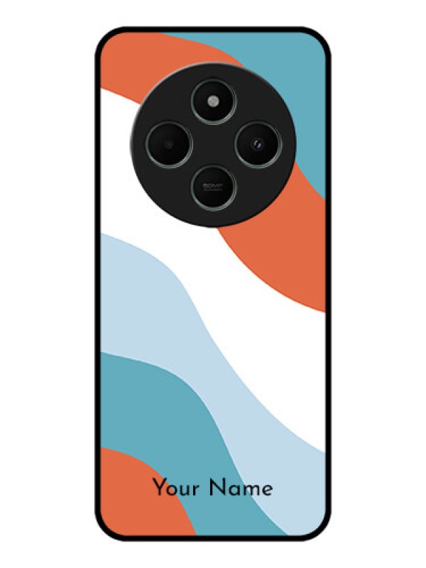 Custom Poco C75 5G Custom Metal Phone CaseColoured Waves Design