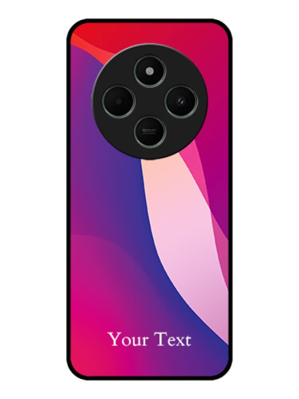 Custom Poco C75 5G Custom Metal Phone CaseDigital Abstract Overlap Design