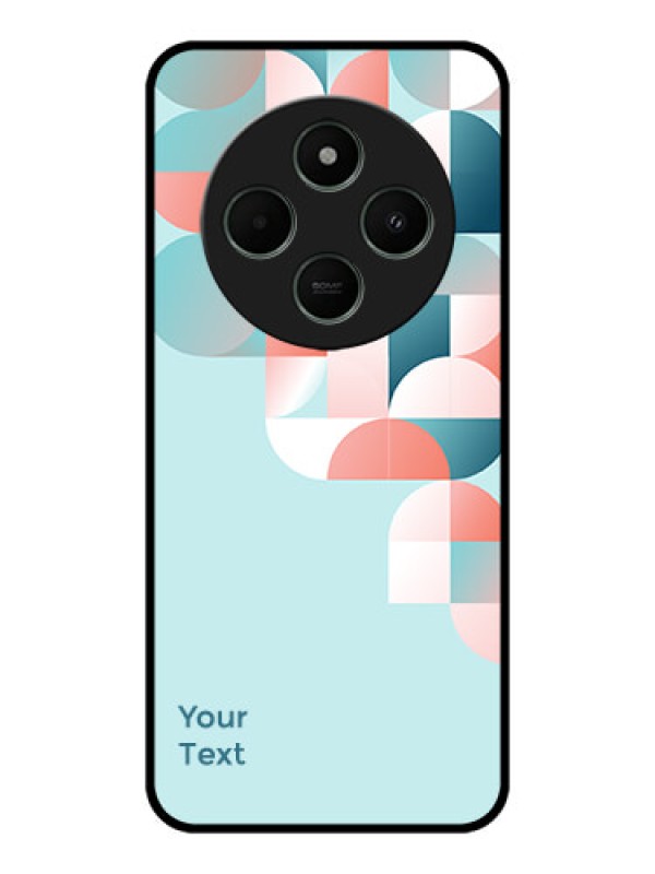 Custom Poco C75 5G Custom Metal Phone CaseStylish Semi - Circle Pattern Design