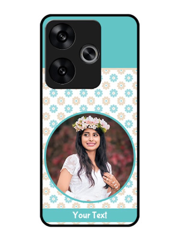 Custom Poco F6 5G Custom Metal Phone CaseBeautiful Flowers Design