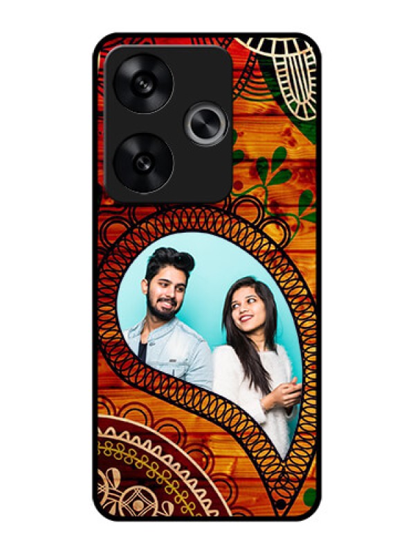 Custom Poco F6 5G Custom Metal Phone CaseAbstract Colorful Design