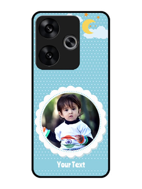 Custom Poco F6 5G Custom Metal Phone CaseViolet Pattern Design