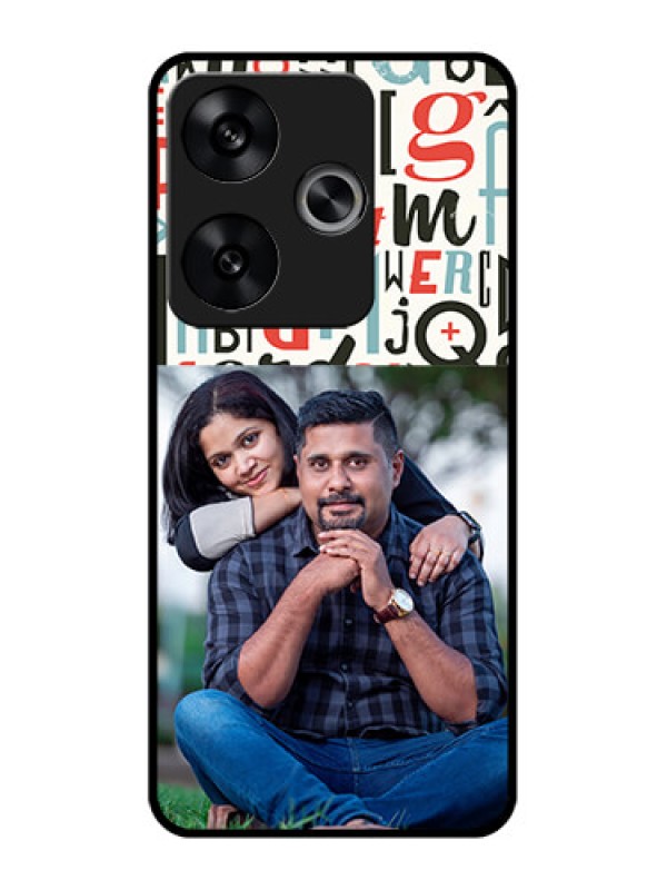 Custom Poco F6 5G Custom Metal Phone CaseAlphabet Design