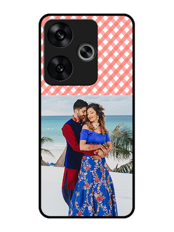 Custom Poco F6 5G Custom Metal Phone CasePink Pattern Design