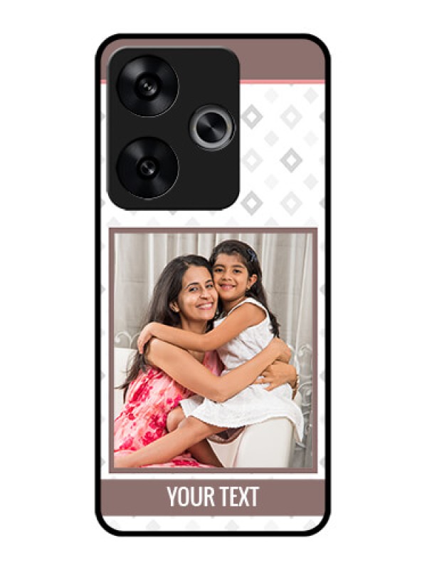 Custom Poco F6 5G Custom Metal Phone CaseSimple Diamond Design