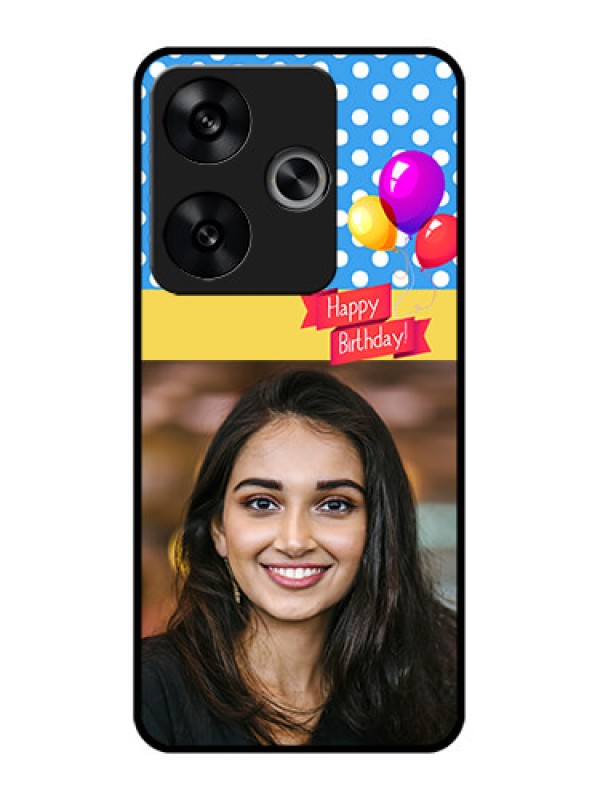 Custom Poco F6 5G Custom Metal Phone CaseHappy Birthday Design