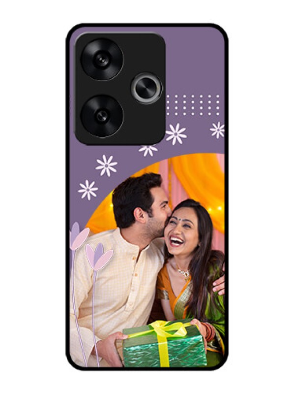 Custom Poco F6 5G Custom Metal Phone CaseLavender Flowers Design