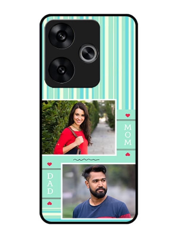 Custom Poco F6 5G Custom Metal Phone CaseMom and Dad Pic Design