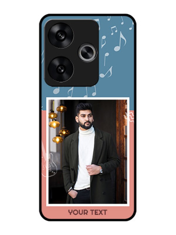 Custom Poco F6 5G Custom Metal Phone CaseWith Color Musical Note Design