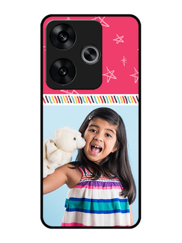 Custom Poco F6 5G Custom Metal Phone CaseLine Art Design