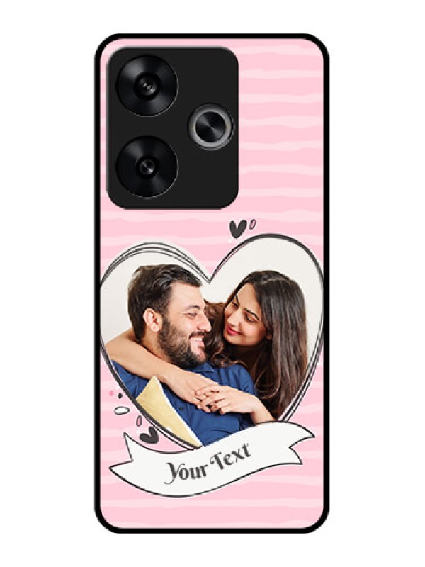 Custom Poco F6 5G Custom Metal Phone CaseVintage Heart Design