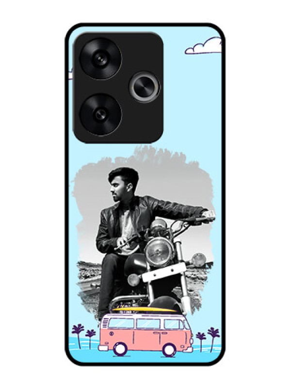 Custom Poco F6 5G Custom Metal Phone CaseTravel and Adventure Design