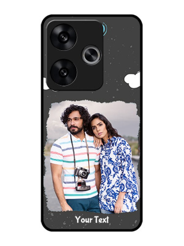 Custom Poco F6 5G Custom Metal Phone CaseSplashes With Love Doodles Design