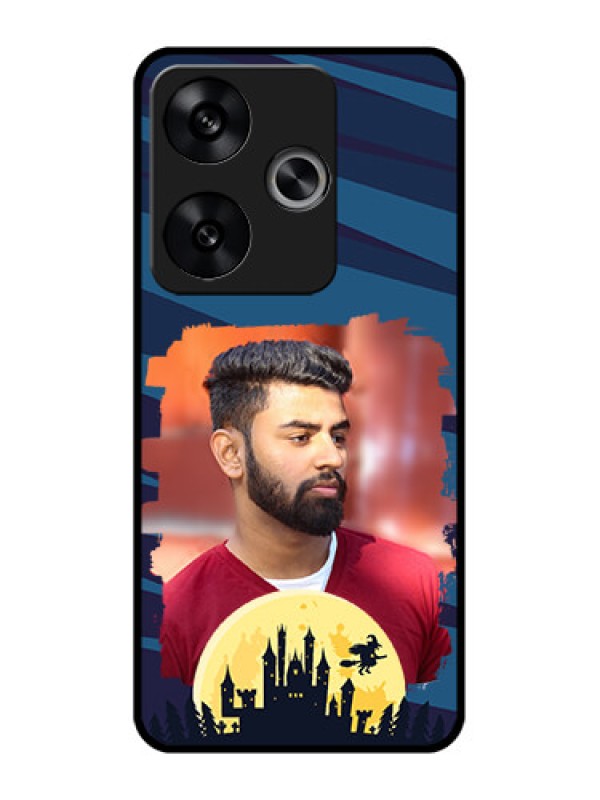 Custom Poco F6 5G Custom Metal Phone CaseHalloween Witch Design