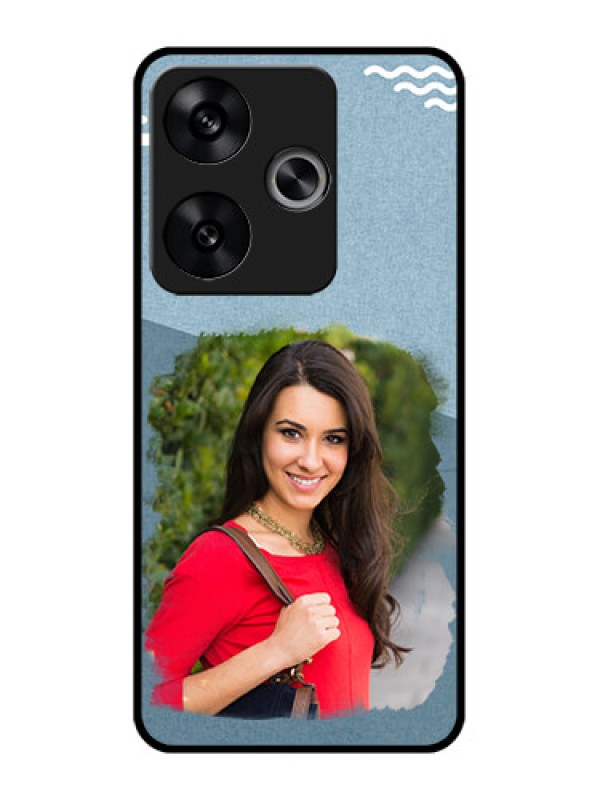 Custom Poco F6 5G Custom Metal Phone CaseGrunge Line Art Design