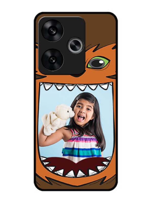 Custom Poco F6 5G Custom Metal Phone CaseOwl Monster Back Case Design