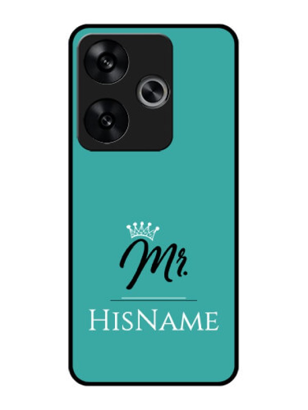 Custom Poco F6 5G Custom Metal Phone CaseMr With Name Design