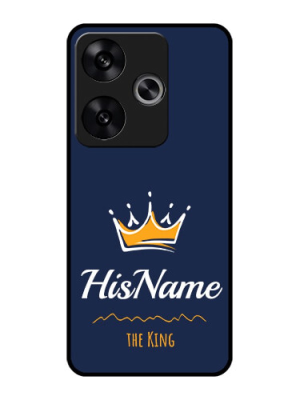 Custom Poco F6 5G Custom Metal Phone CaseKing With Name Design