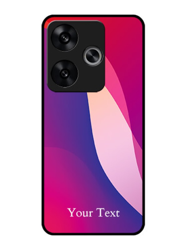 Custom Poco F6 5G Custom Metal Phone CaseDigital Abstract Overlap Design