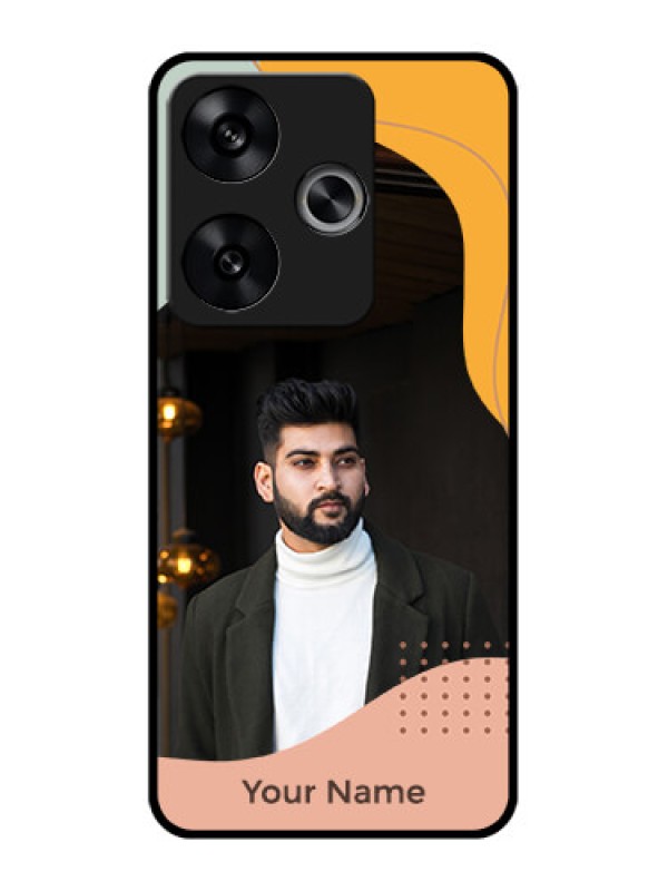 Custom Poco F6 5G Custom Metal Phone CaseTri - Coloured Overlay Design