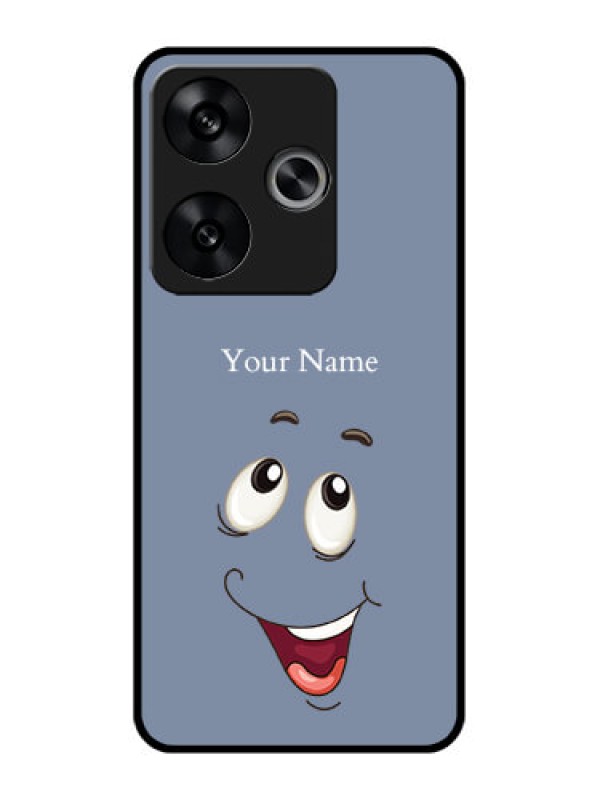 Custom Poco F6 5G Custom Metal Phone CaseLaughing Cartoon Face Design