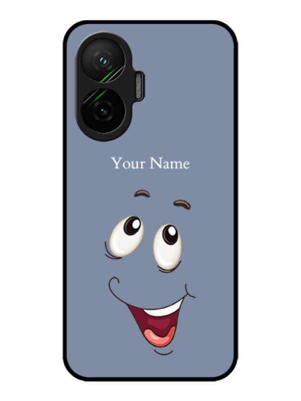 Custom Poco F7 5G Custom Metal Phone Case - Laughing Cartoon Face Design