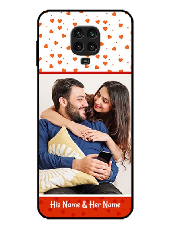 Custom Poco M2 Pro Custom Metal Phone Case - Orange Love Symbol Design