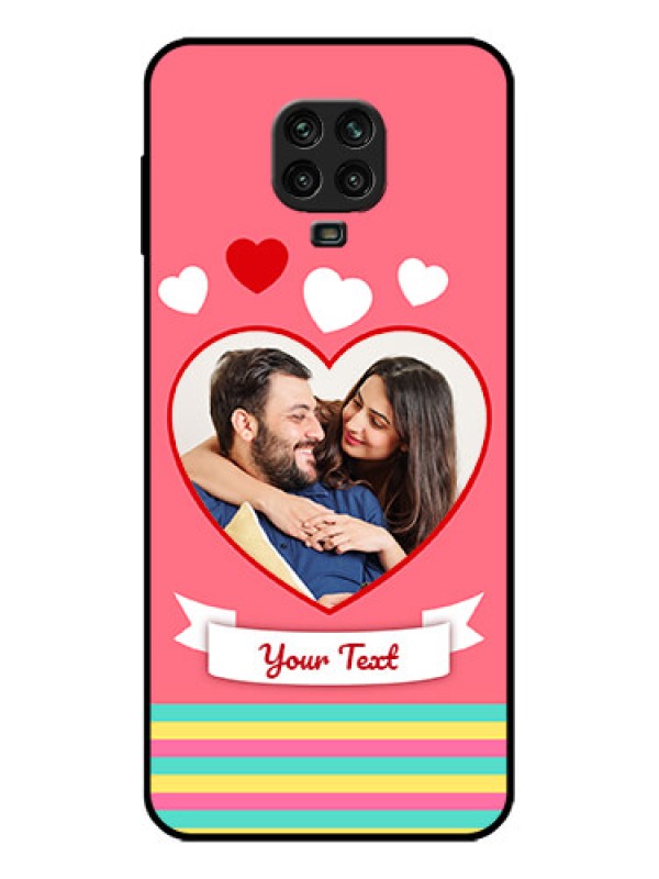 Custom Poco M2 Pro Custom Metal Phone Case - Love Shapes Doodle Design