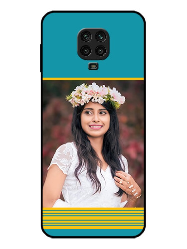 Custom Poco M2 Pro Custom Metal Phone Case - Yellow and Blue Design