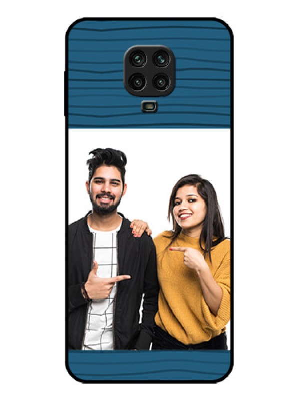 Custom Poco M2 Pro Custom Metal Phone Case - Blue Pattern Cover Design