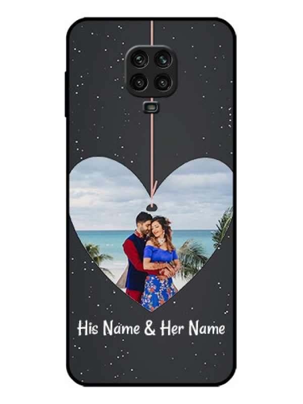 Custom Poco M2 Pro Custom Metal Phone Case - Hanging Heart Design