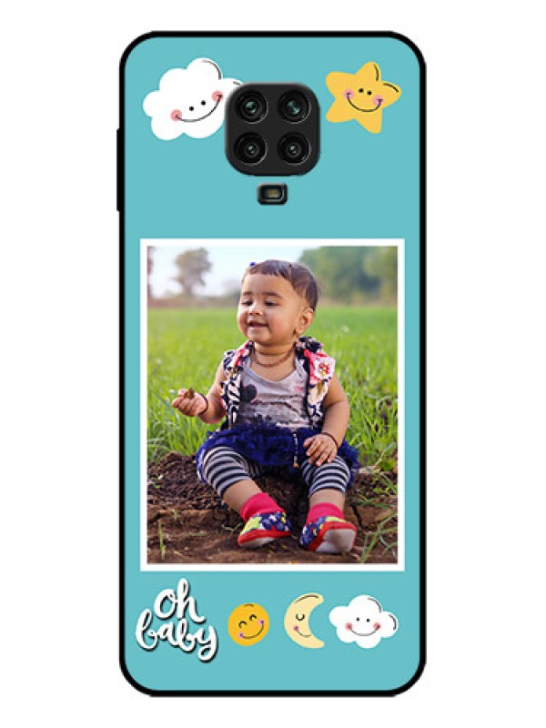 Custom Poco M2 Pro Custom Metal Phone Case - Smiley Kids Stars Design
