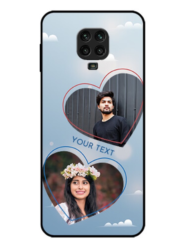 Custom Poco M2 Pro Custom Metal Phone Case - Blue Color Couple Design