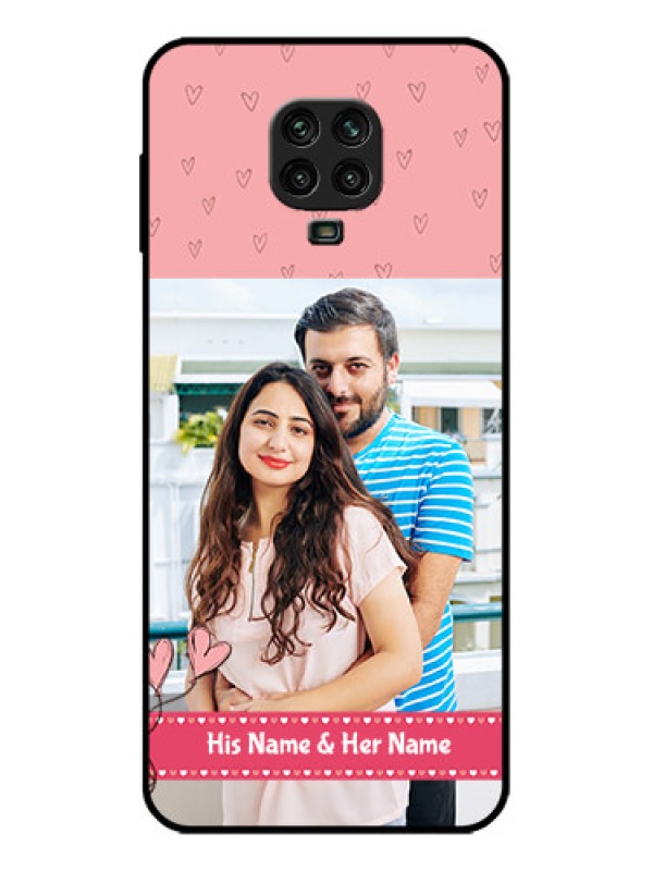 Custom Poco M2 Pro Custom Metal Phone Case - Love Design Peach Color