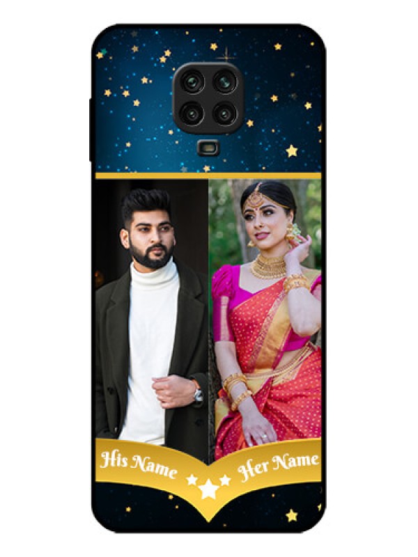 Custom Poco M2 Pro Custom Metal Phone Case - Galaxy Stars Backdrop Design