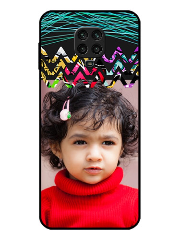 Custom Poco M2 Pro Custom Metal Phone Case - Neon Abstract Design