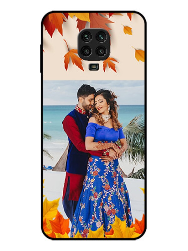 Custom Poco M2 Pro Custom Metal Phone Case - Autumn Maple Leaves Design