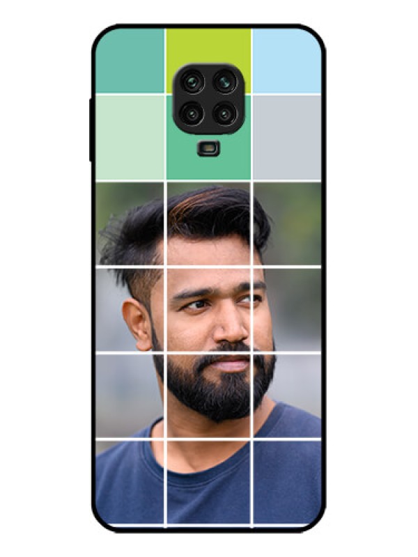 Custom Poco M2 Pro Custom Metal Phone Case - With White Box Pattern