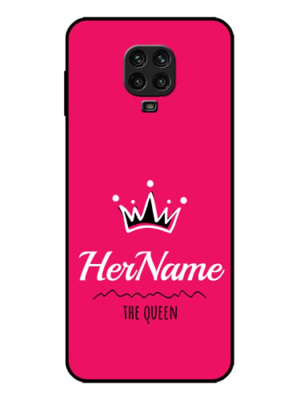Custom Poco M2 Pro Custom Metal Phone Case - Queen With Name Design