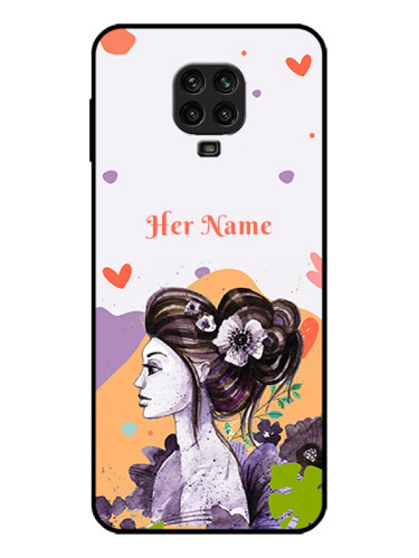 Custom Poco M2 Pro Custom Metal Phone Case - Woman And Nature Design