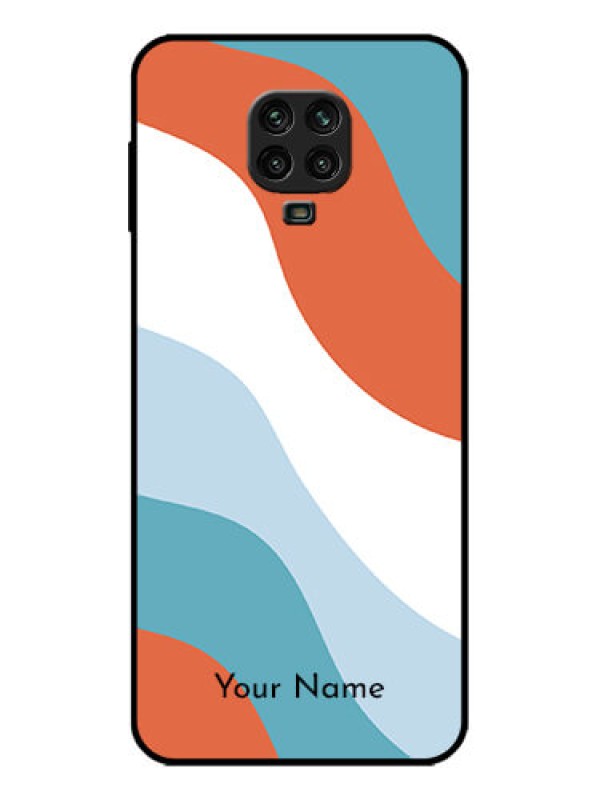 Custom Poco M2 Pro Custom Metal Phone Case - Coloured Waves Design