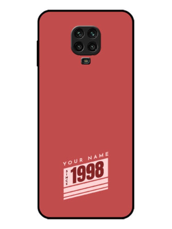 Custom Poco M2 Pro Custom Metal Phone Case - Red Custom Year Of Birth Design