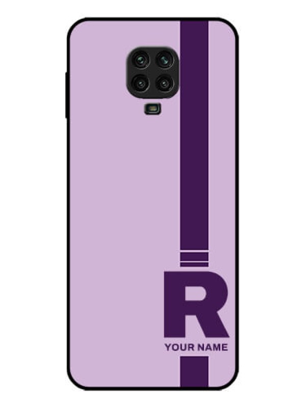 Custom Poco M2 Pro Custom Metal Phone Case - Simple Dual Tone Stripe With Name Design