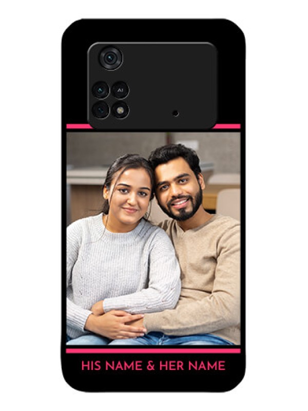 Custom Poco M4 Pro 4G Custom Metal Phone CaseWith Add Text Design