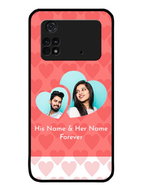 Custom Poco M4 Pro 4G Custom Metal Phone CaseCouple Pic Upload Design