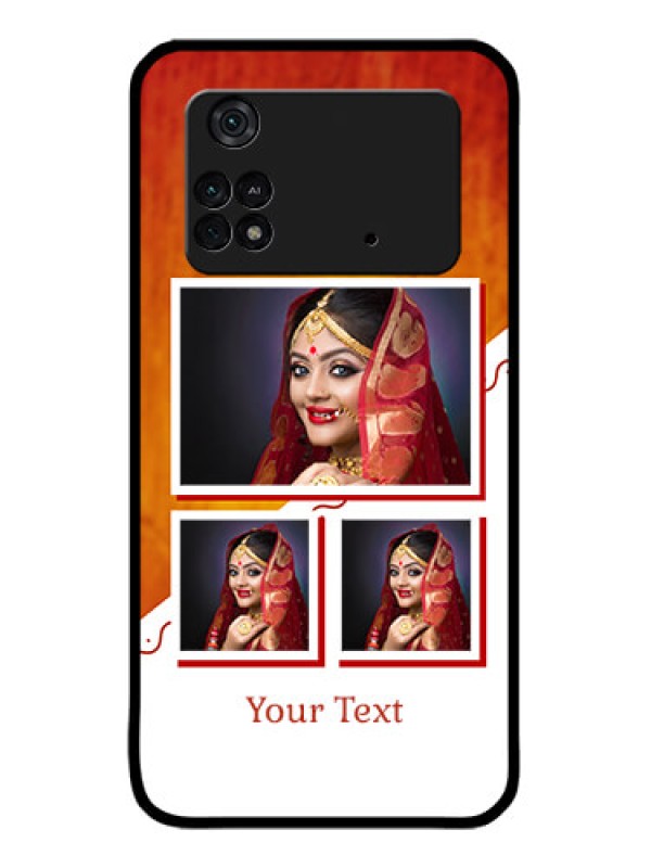 Custom Poco M4 Pro 4G Custom Metal Phone CaseWedding Memories Design