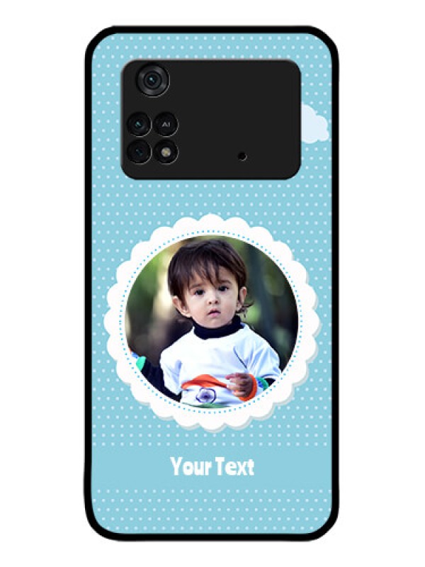 Custom Poco M4 Pro 4G Custom Metal Phone CaseViolet Pattern Design