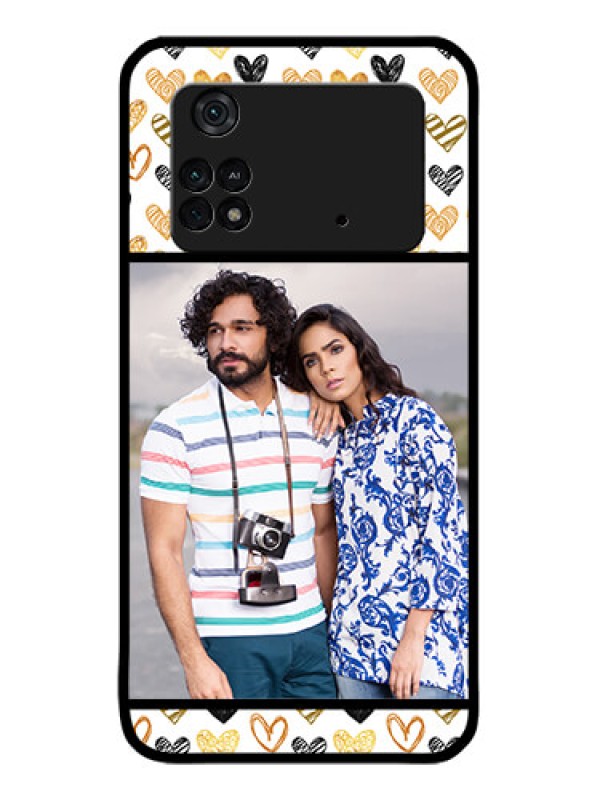 Custom Poco M4 Pro 4G Custom Metal Phone CaseLove Symbol Design