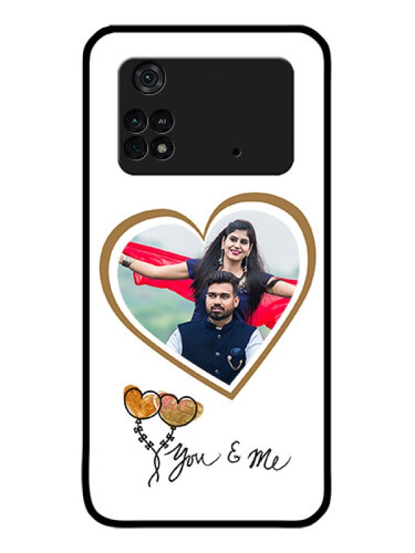 Custom Poco M4 Pro 4G Custom Metal Phone CaseYou and Me Design