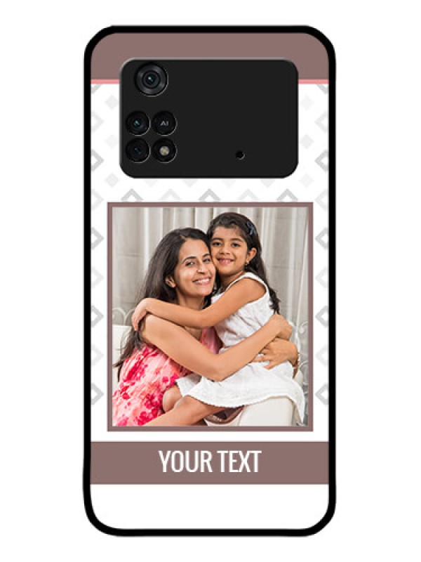 Custom Poco M4 Pro 4G Custom Metal Phone CaseSimple Diamond Design